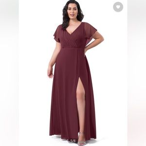 Azazie Rylee Bridesmaid Dress Cabernet